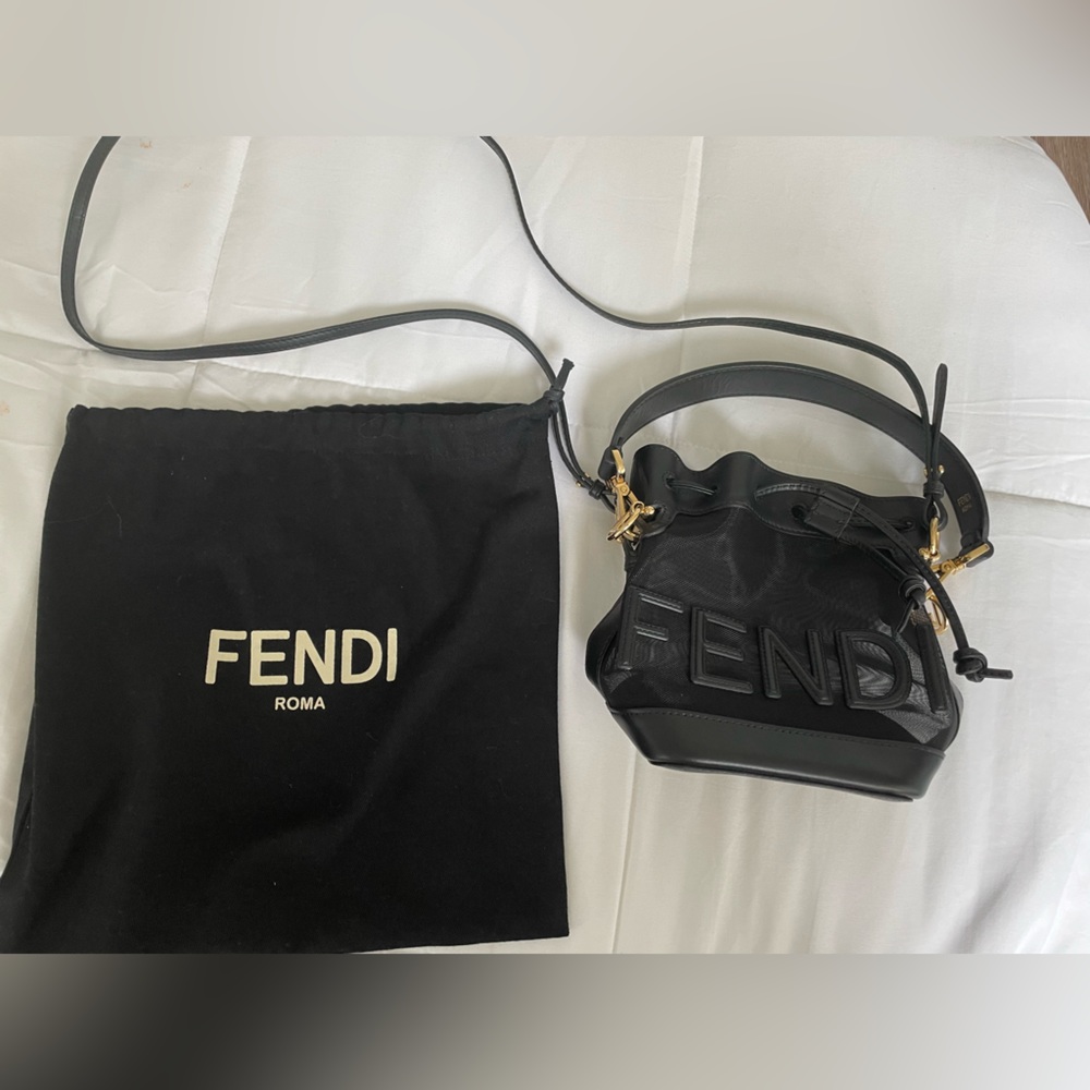 Fendi Mon Tresor mesh bucket bag